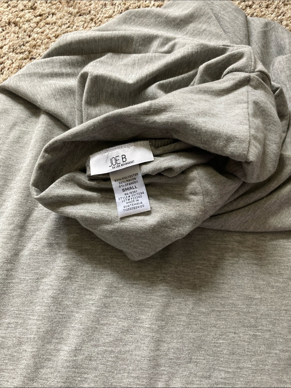 Joe Benbasset Light Gray Maxi Skirt with Fold-Over Waist